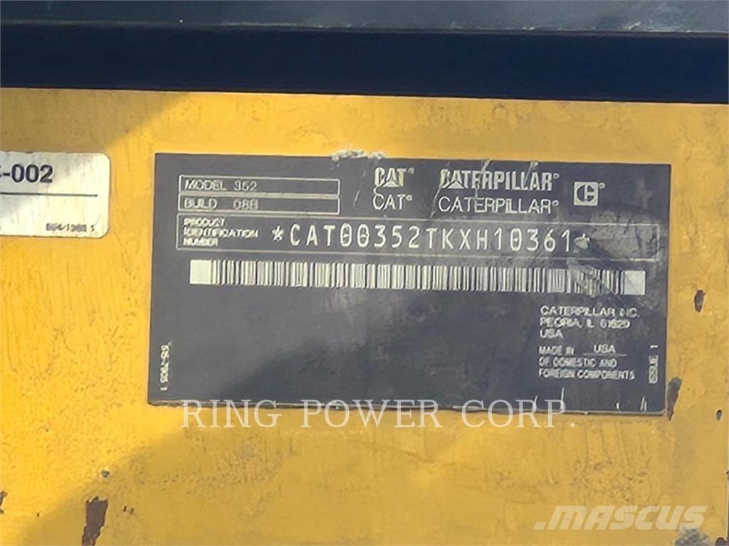 CAT 352-08 大型油圧ショベル12t以上（パワーショベル・ユンボ）