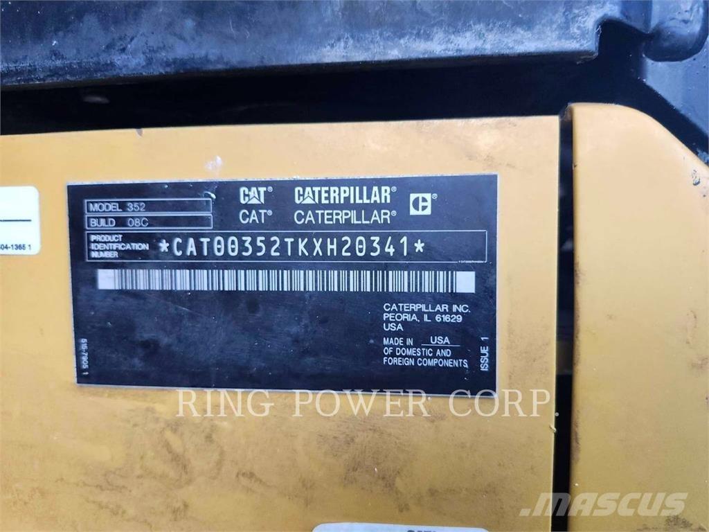 CAT 352EW 大型油圧ショベル12t以上（パワーショベル・ユンボ）