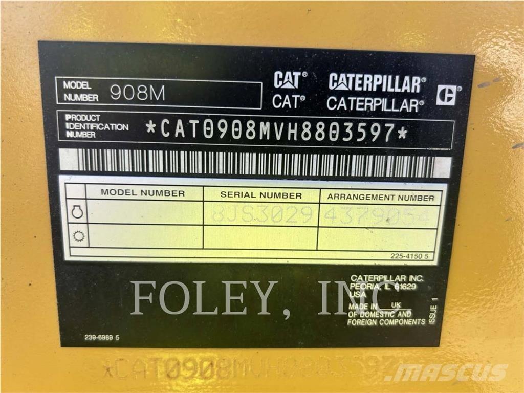 CAT 908M ホイールローダー・タイヤショベル