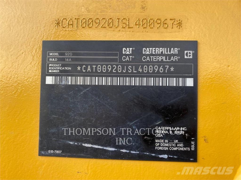 CAT 920 ホイールローダー・タイヤショベル