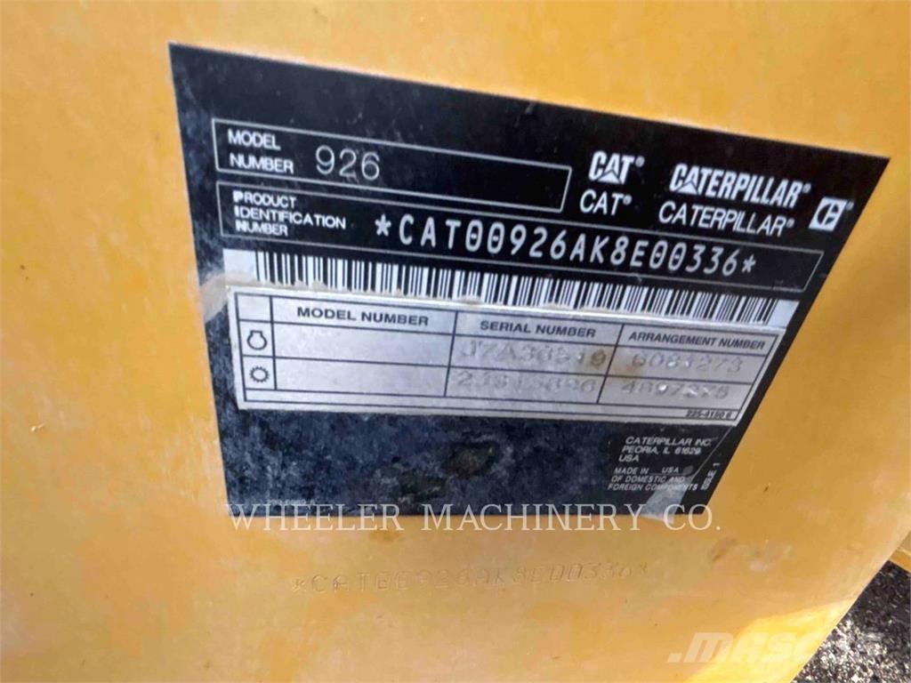 CAT 926 QC ホイールローダー・タイヤショベル