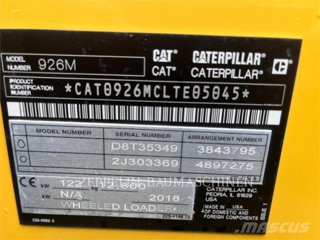 CAT 926M ホイールローダー・タイヤショベル