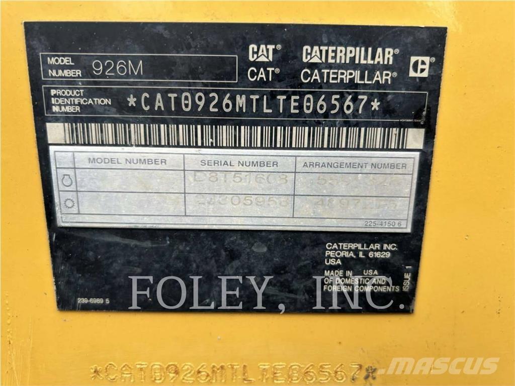 CAT 926M ホイールローダー・タイヤショベル