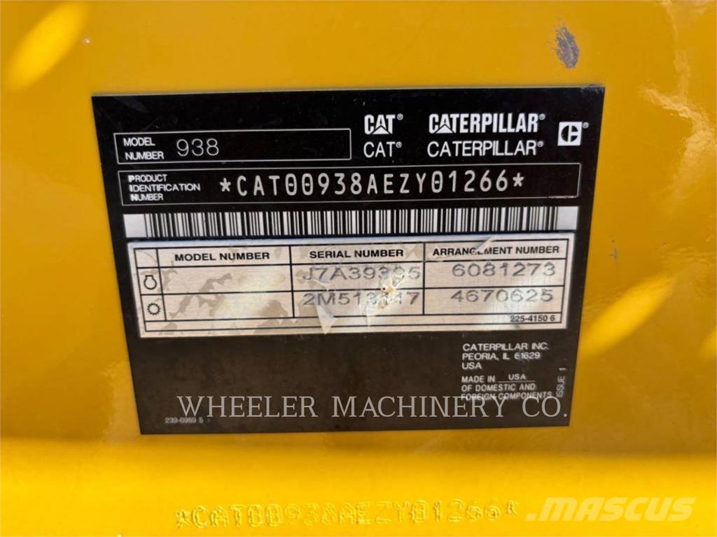 CAT 938 QC ホイールローダー・タイヤショベル