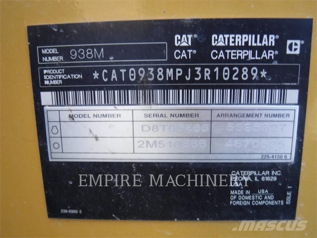 CAT 938M ホイールローダー・タイヤショベル