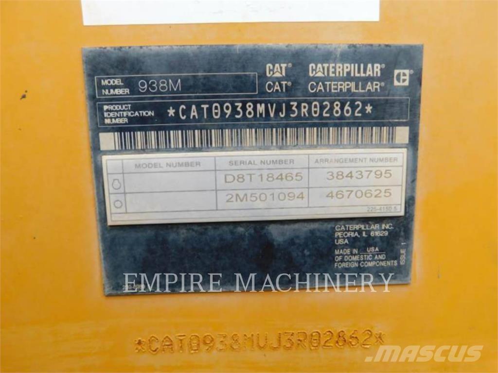 CAT 938M FC ホイールローダー・タイヤショベル