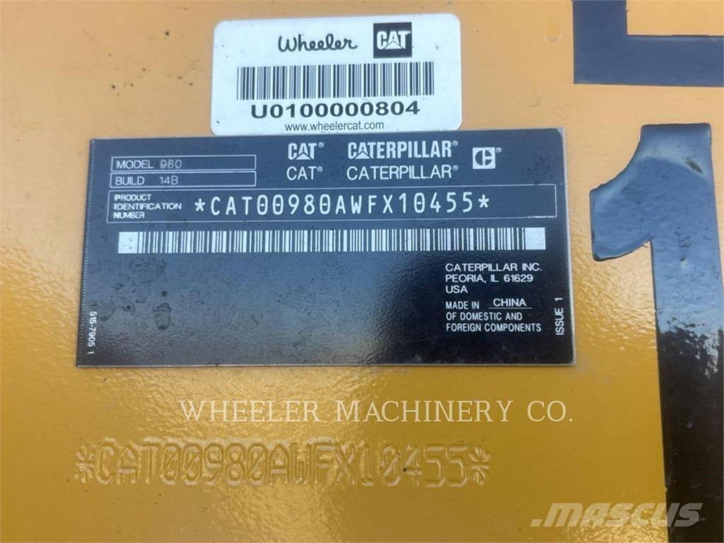 CAT 980 ホイールローダー・タイヤショベル