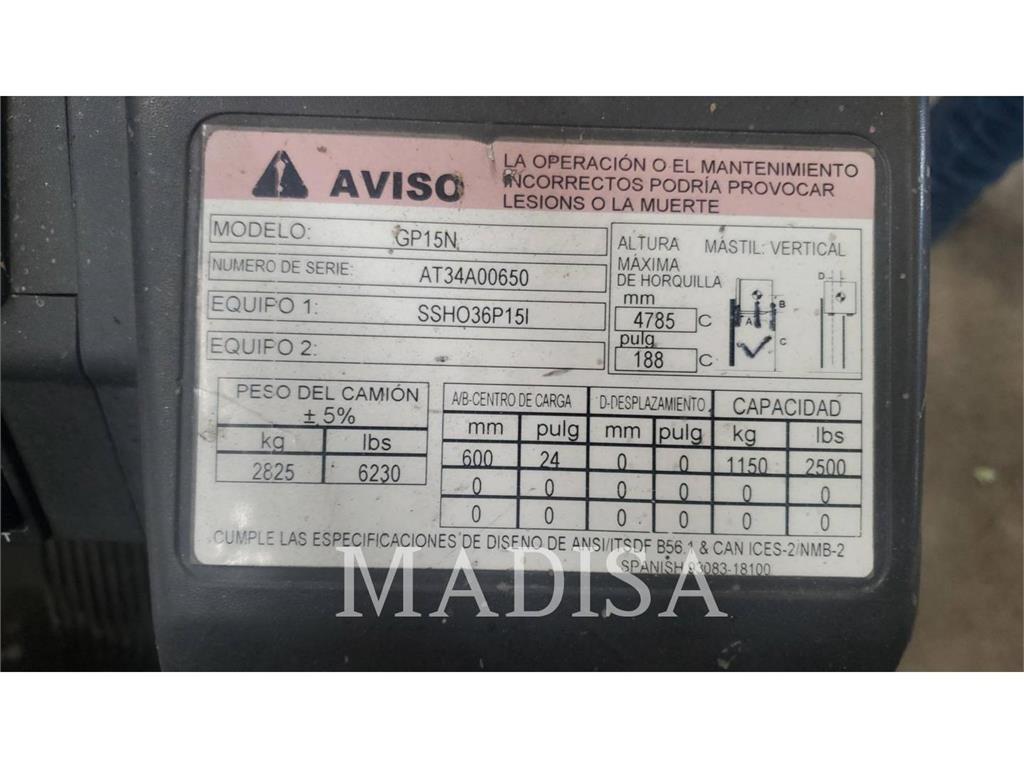 CAT GP15N5-LE LPGフォークリフト