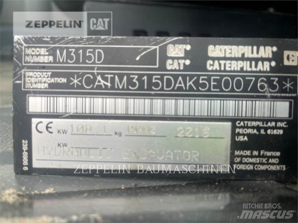 CAT M315D ホイール式油圧ショベル（パワーショベル・ユンボ・バックホー）