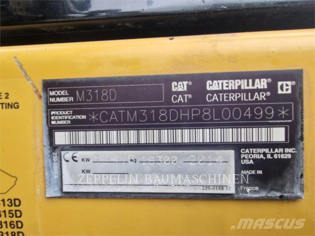 CAT M318D ホイール式油圧ショベル（パワーショベル・ユンボ・バックホー）