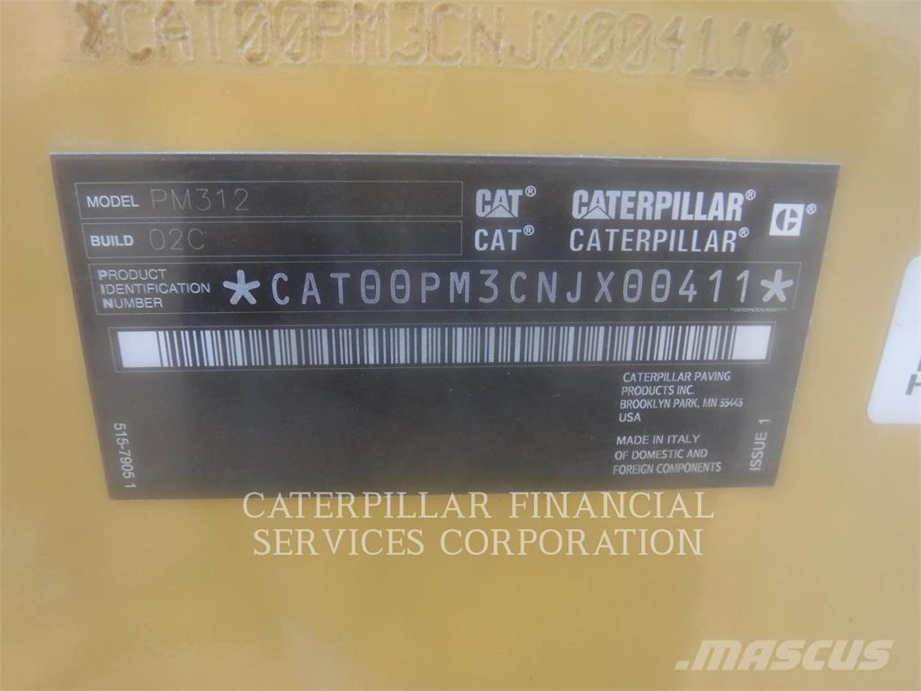 CAT PM312-02 アスファルトコールドミリングマシーン