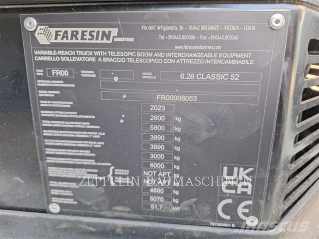Faresin 6.26 テレスコーピックハンドラー