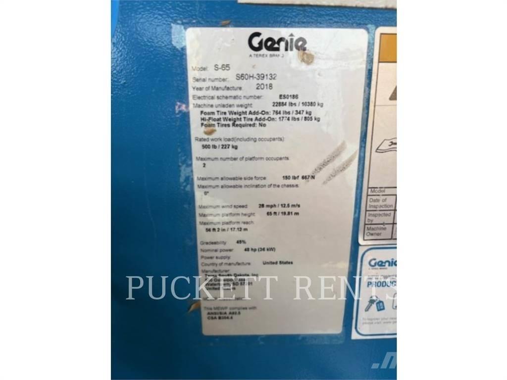 Genie S-65 ブームリフト　屈伸型