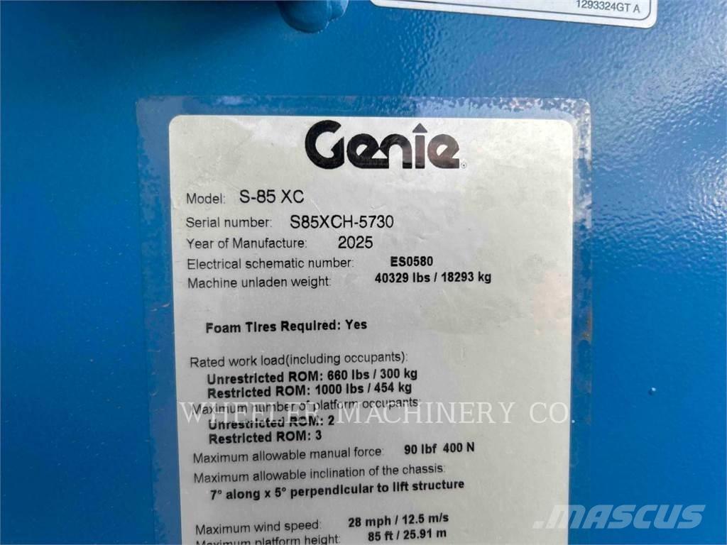 Genie S85XC SP ブームリフト　屈伸型