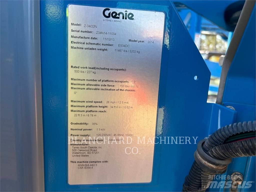 Genie Z34/22 ブームリフト　屈伸型