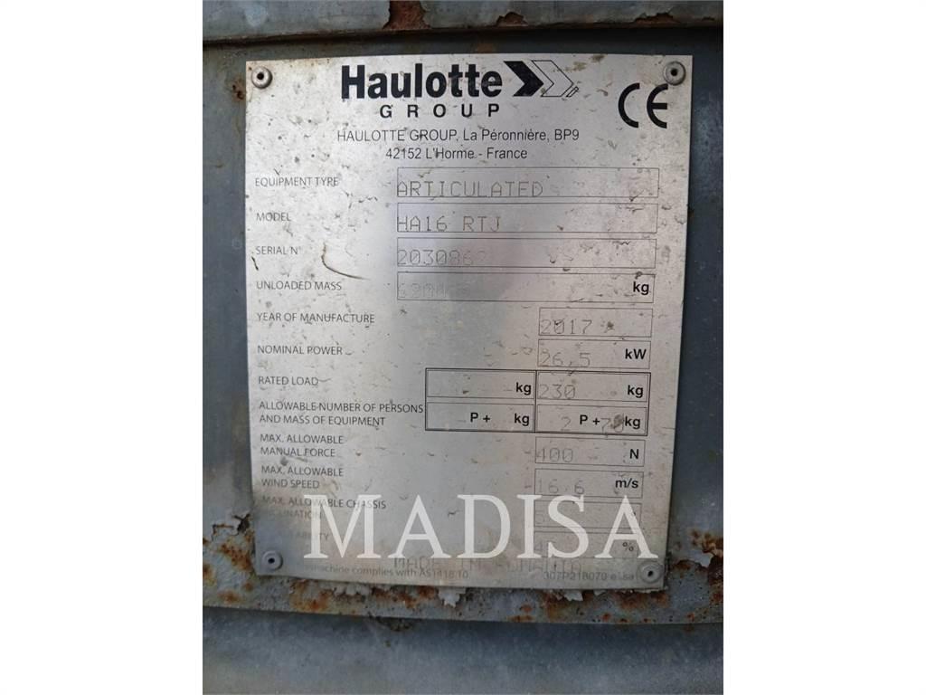 Haulotte HA16 RTJ ブームリフト　屈伸型