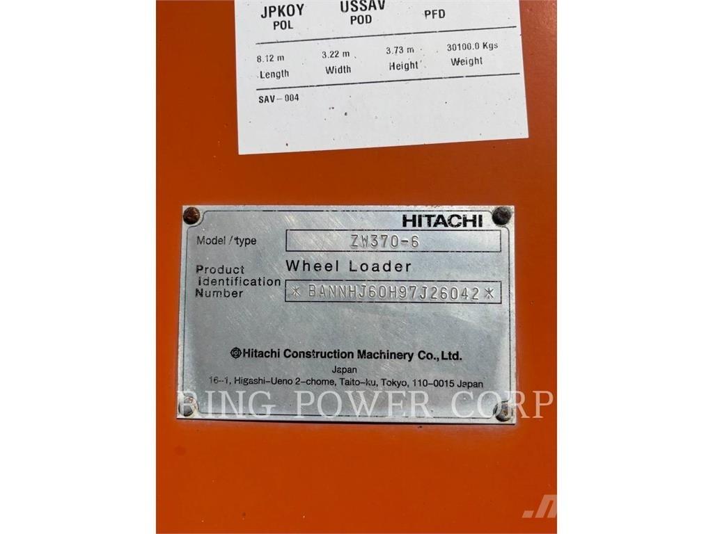 Hitachi ZW3706-6 ホイールローダー・タイヤショベル