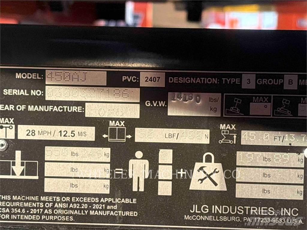 JLG 450AJ ブームリフト　屈伸型