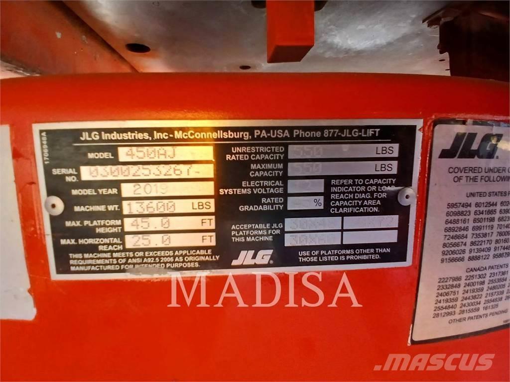 JLG 450AJ 4WD ブームリフト　屈伸型