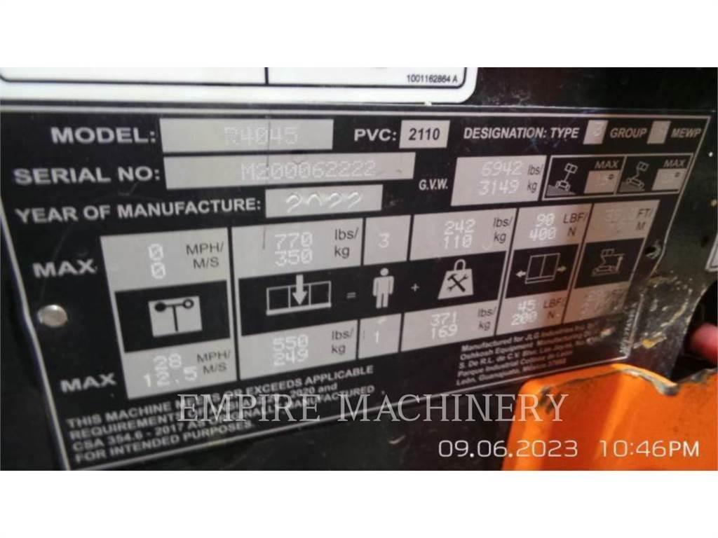 JLG R4045 ブームリフト　屈伸型