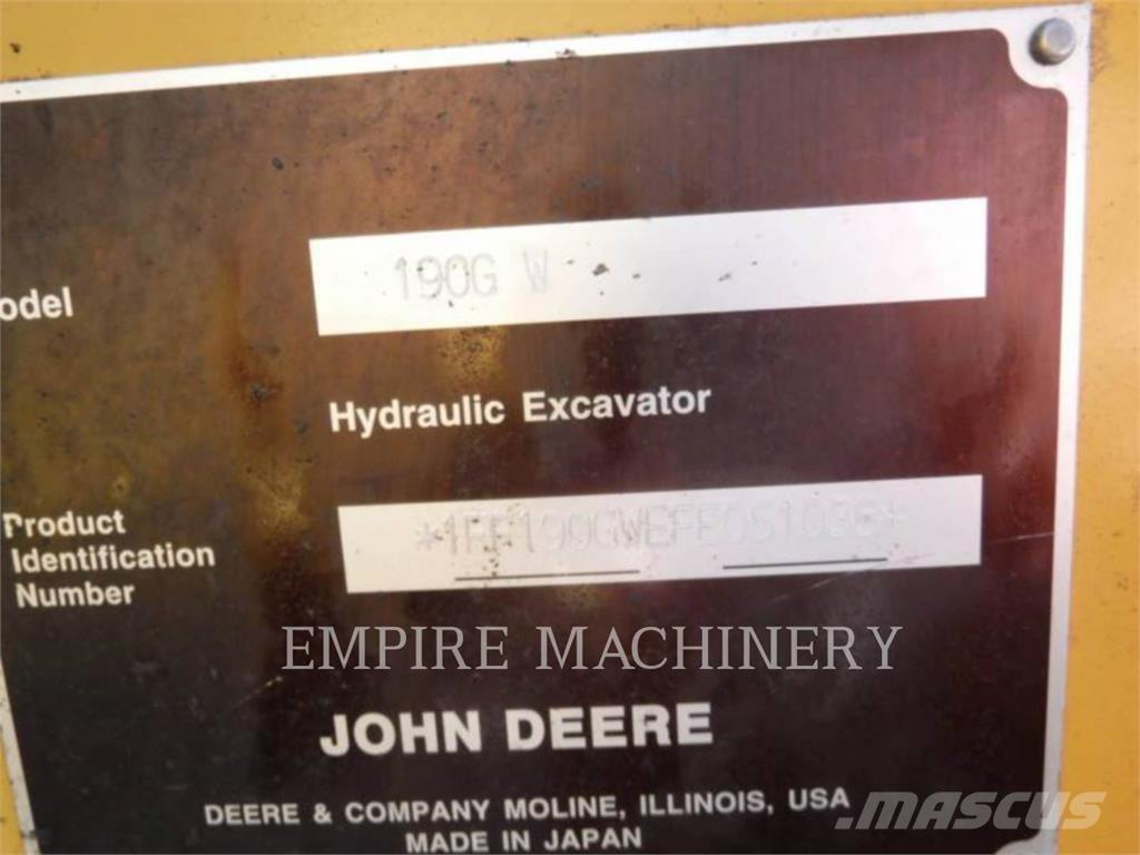 John Deere 190G 大型油圧ショベル12t以上（パワーショベル・ユンボ）