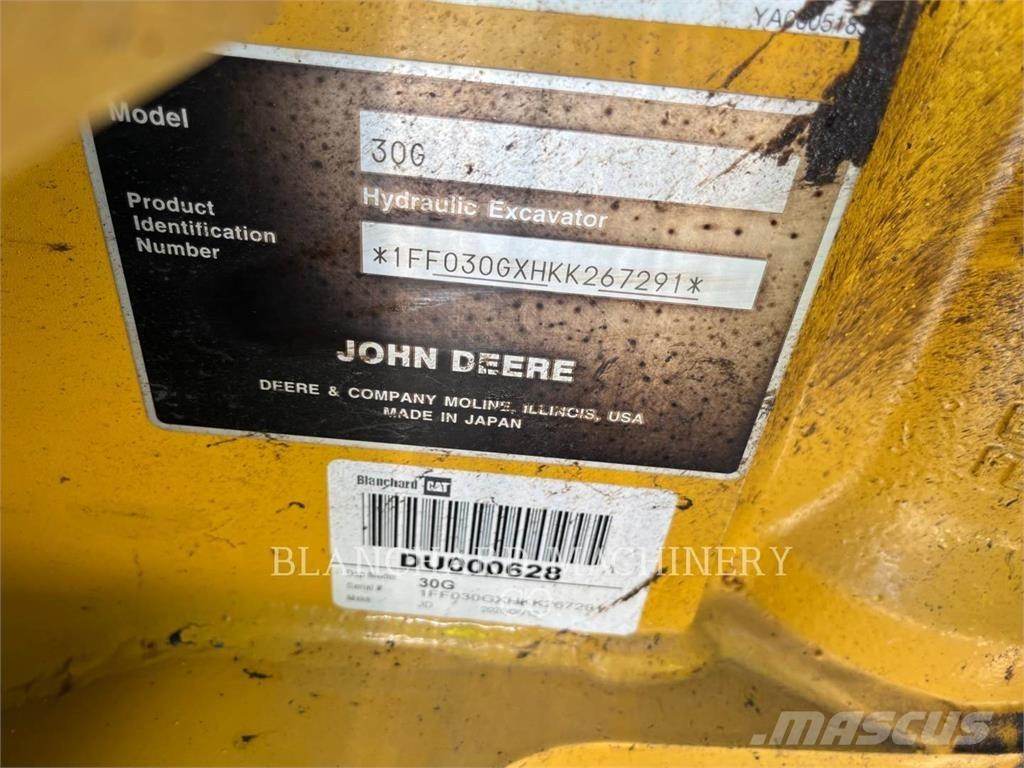 John Deere 30G 大型油圧ショベル12t以上（パワーショベル・ユンボ）