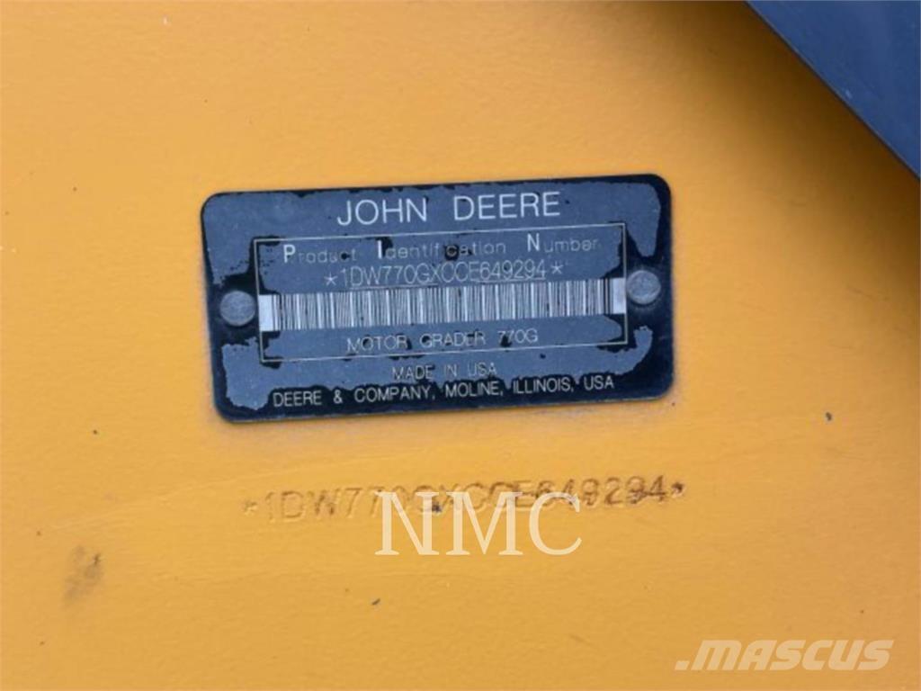 John Deere 770G_JD モーターグレーダー