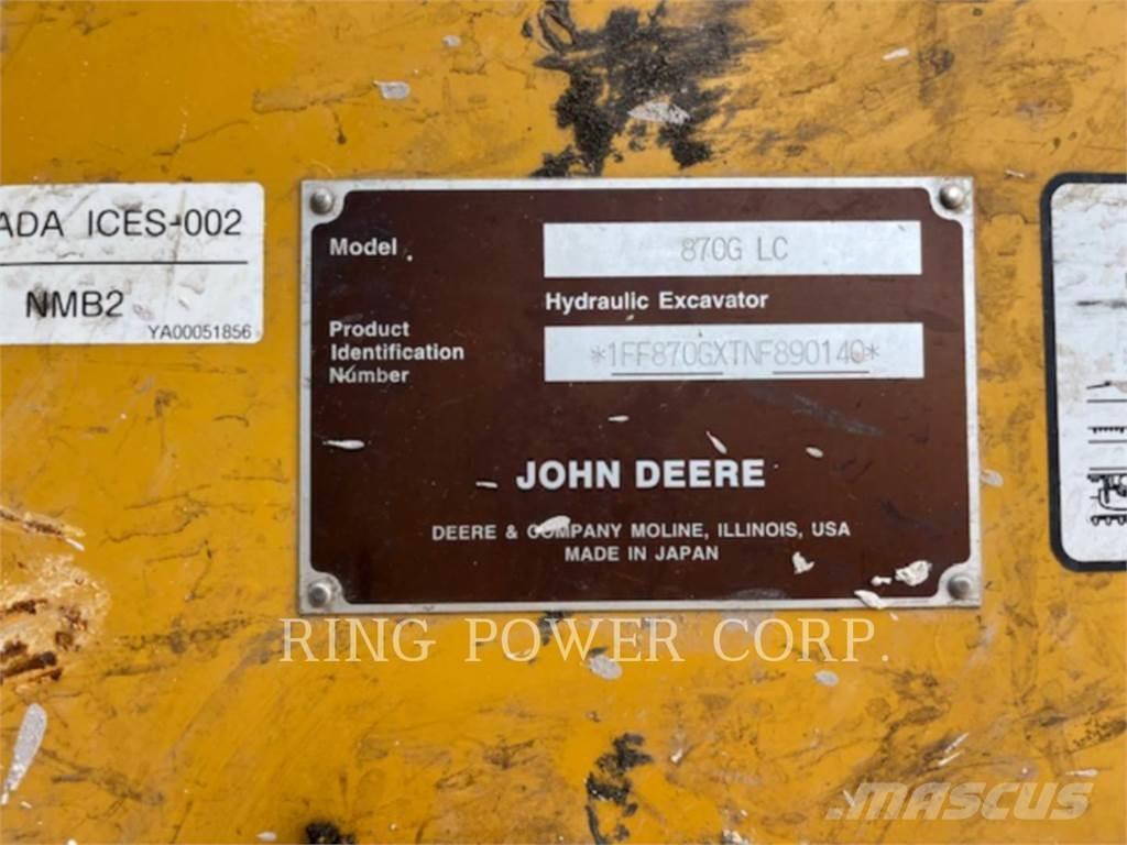 John Deere & CO. 870GLC 大型油圧ショベル12t以上（パワーショベル・ユンボ）