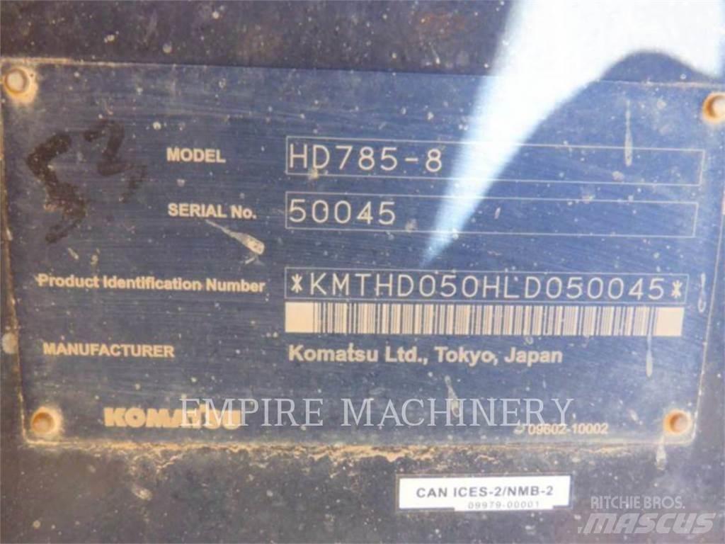 Komatsu HD785-8 アーティキュレート式ダンプトラック