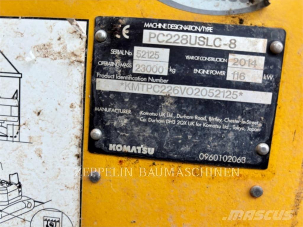 Komatsu PC228 大型油圧ショベル12t以上（パワーショベル・ユンボ）