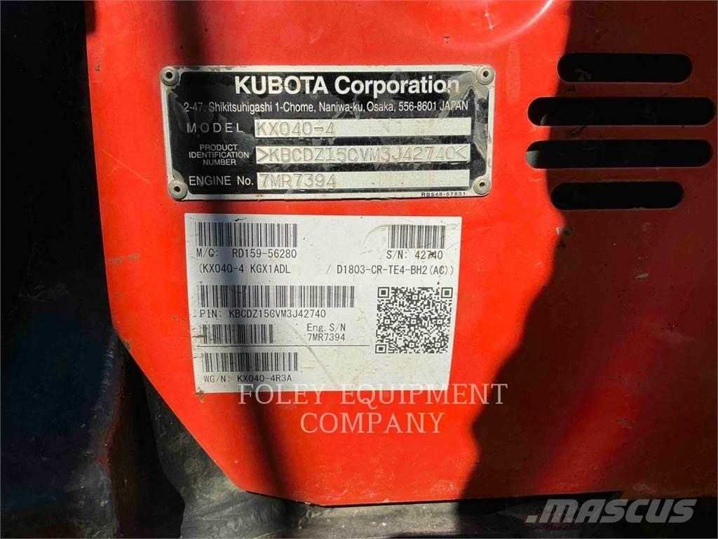 Kubota KX040-4 大型油圧ショベル12t以上（パワーショベル・ユンボ）