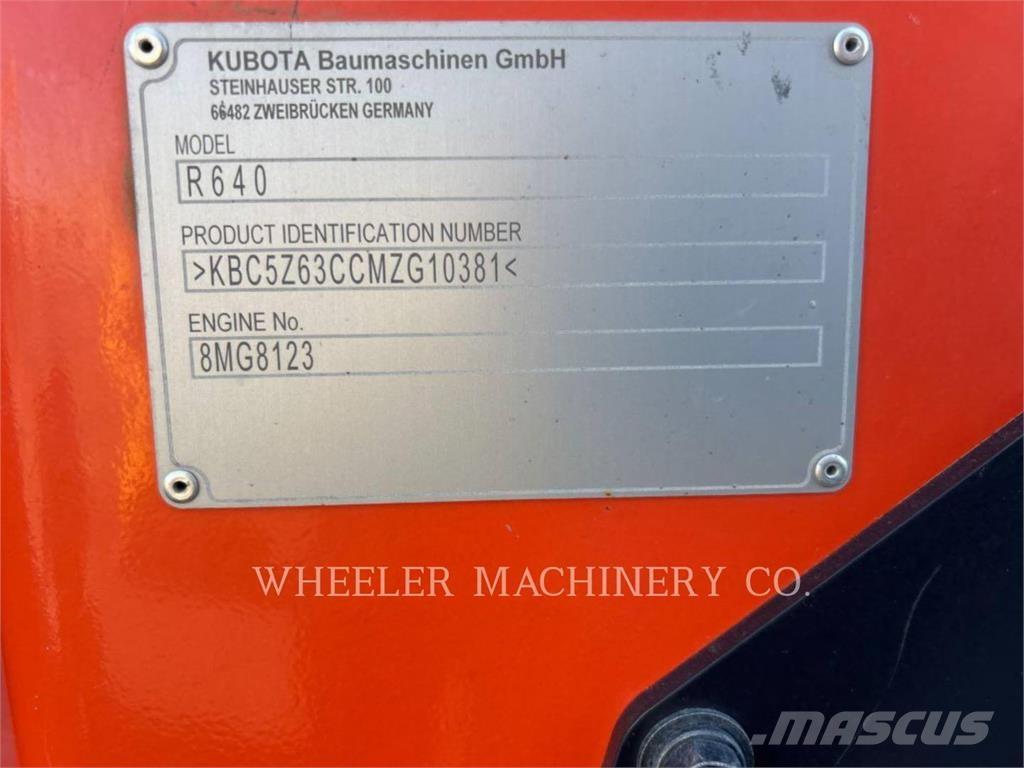 Kubota R640 CWL ホイールローダー・タイヤショベル
