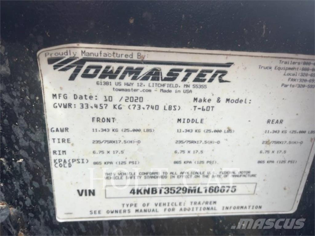 TOWMASTER T-60T その他トレーラー