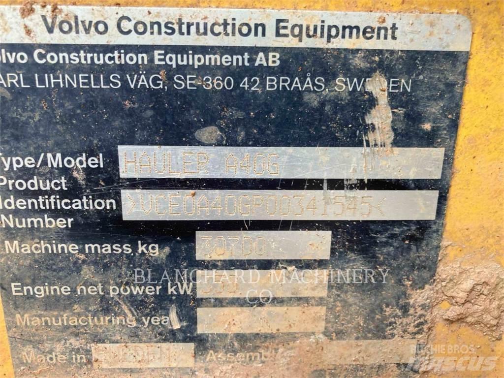 Volvo A40G アーティキュレート式ダンプトラック