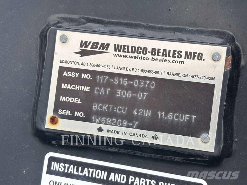 Weldco Beales MH6-BC-42 バケット
