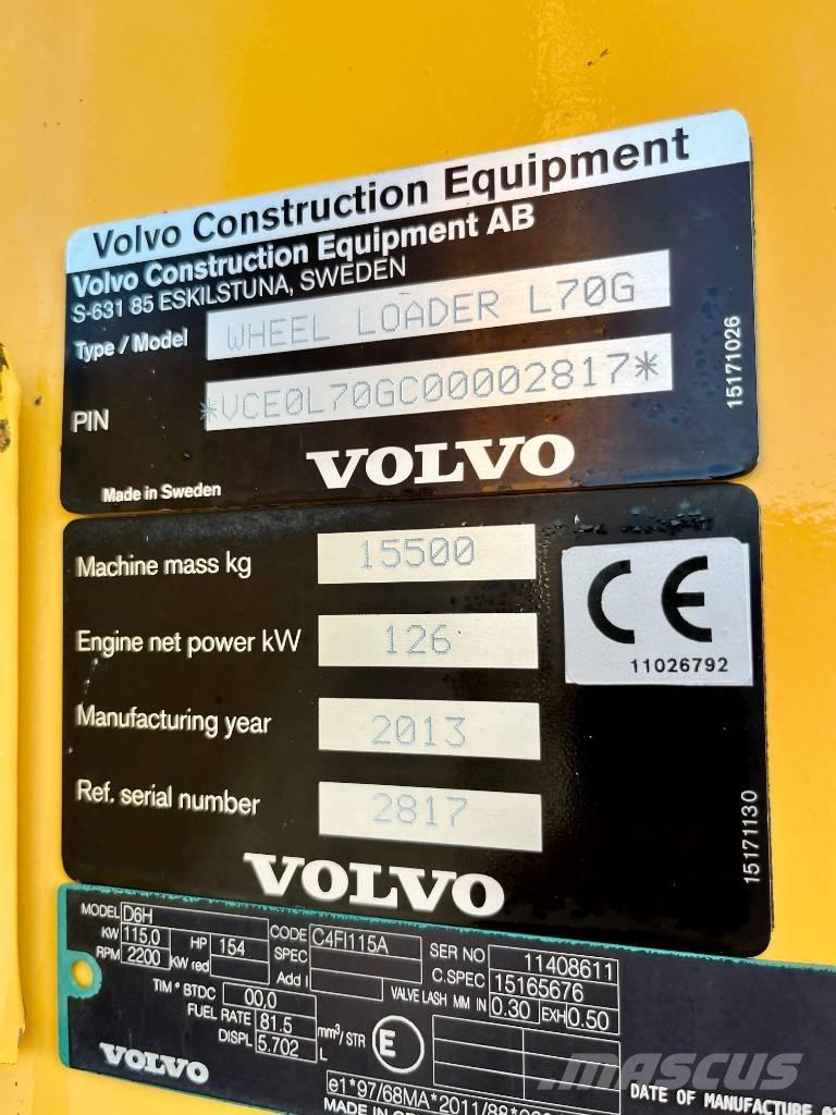 Volvo L 70 G ホイールローダー・タイヤショベル