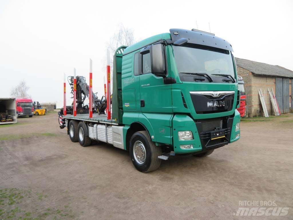 MAN TGX 33.480 木材トラック