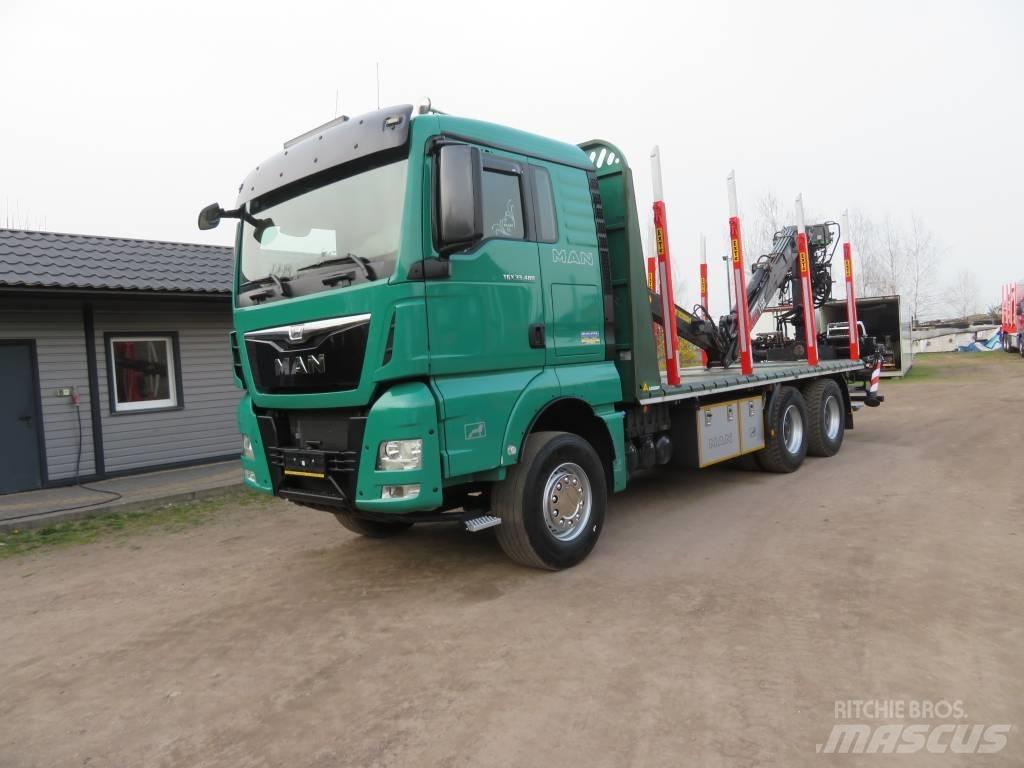 MAN TGX 33.480 木材トラック