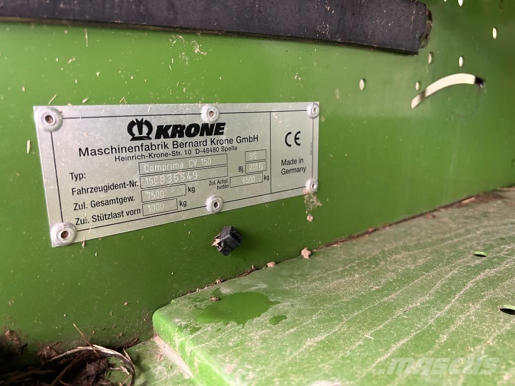 Krone CV150XC ラウンドベーラー