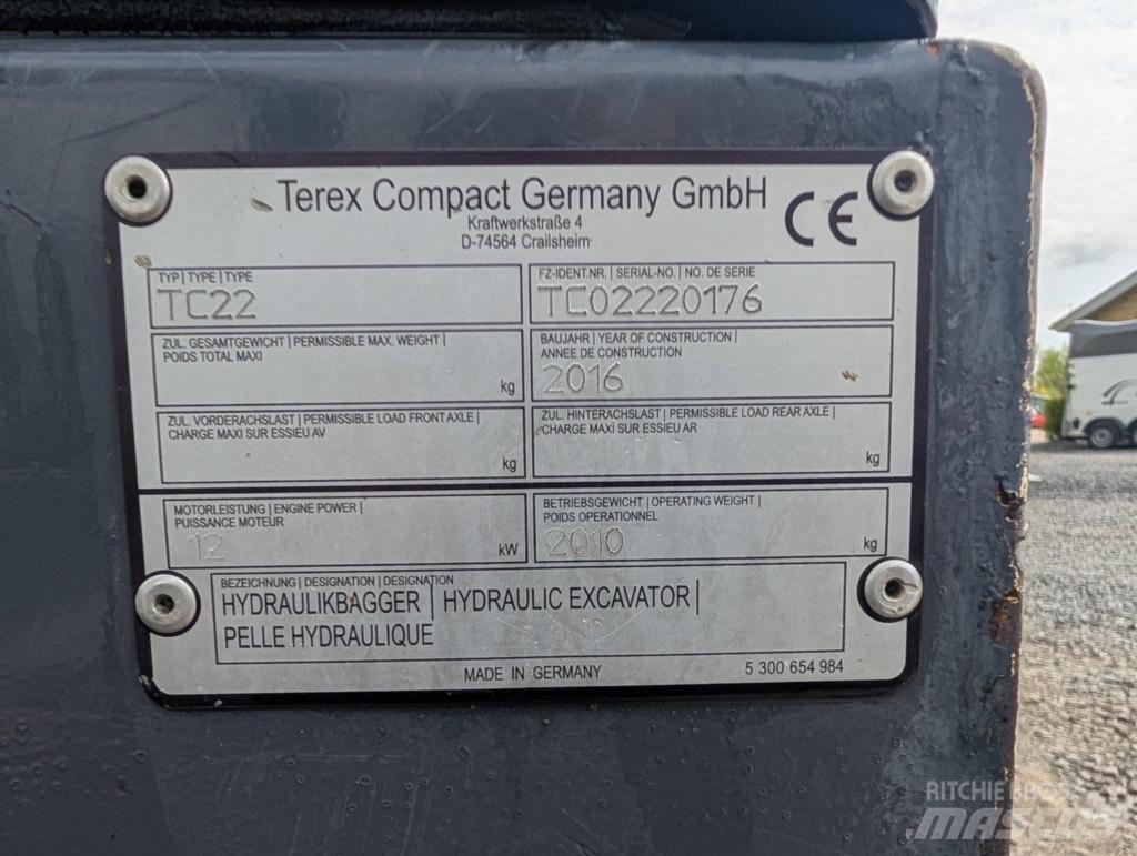 Terex TC 22-2 大型油圧ショベル12t以上（パワーショベル・ユンボ）