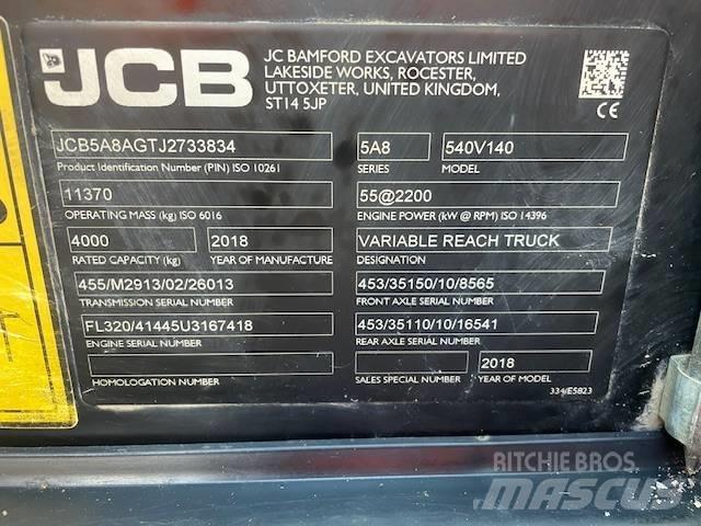 JCB 540-140 テレスコーピックハンドラー