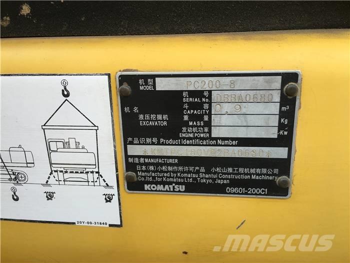 Komatsu PC 200-8 大型油圧ショベル12t以上（パワーショベル・ユンボ）