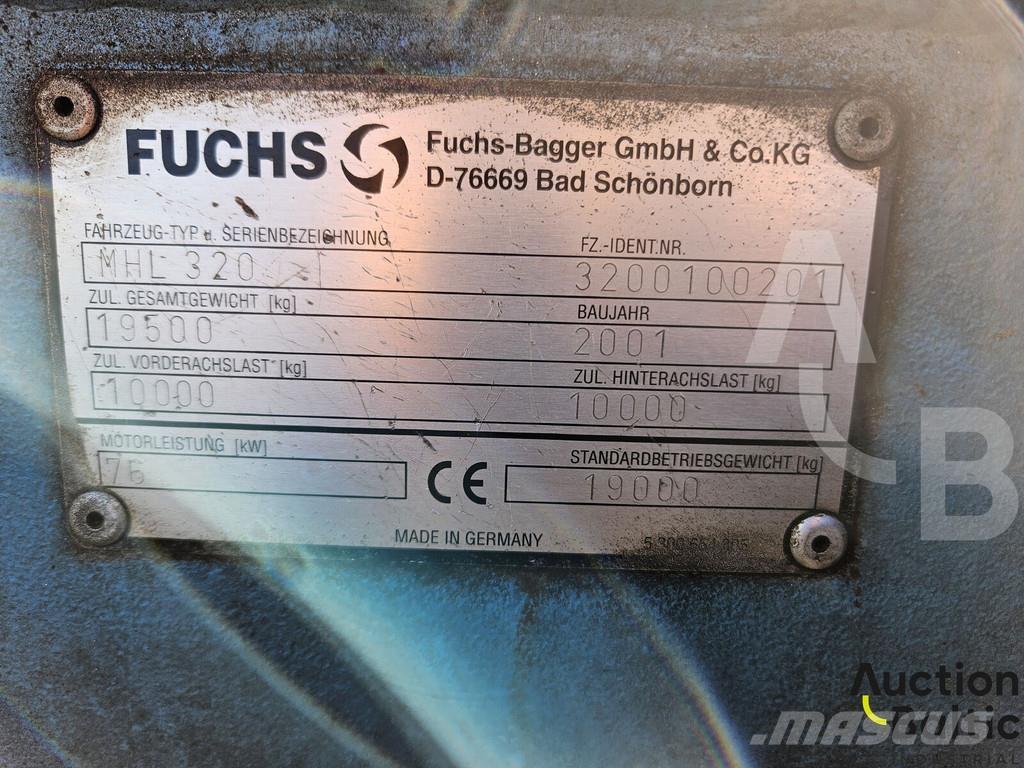 Fuchs MHL 320 ホイール式油圧ショベル（パワーショベル・ユンボ・バックホー）