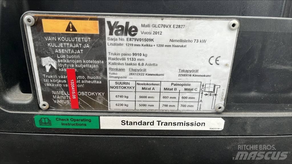 Yale GLP 70 GC LPGフォークリフト