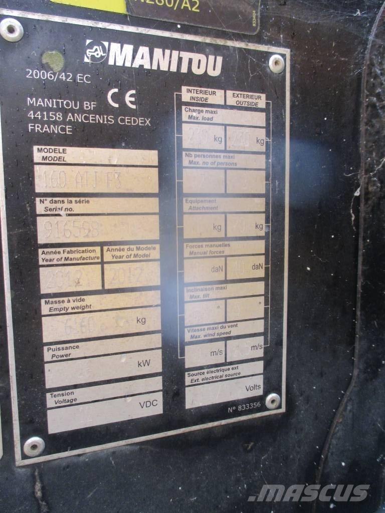 Manitou 160 ATJ ブームリフト　屈伸型