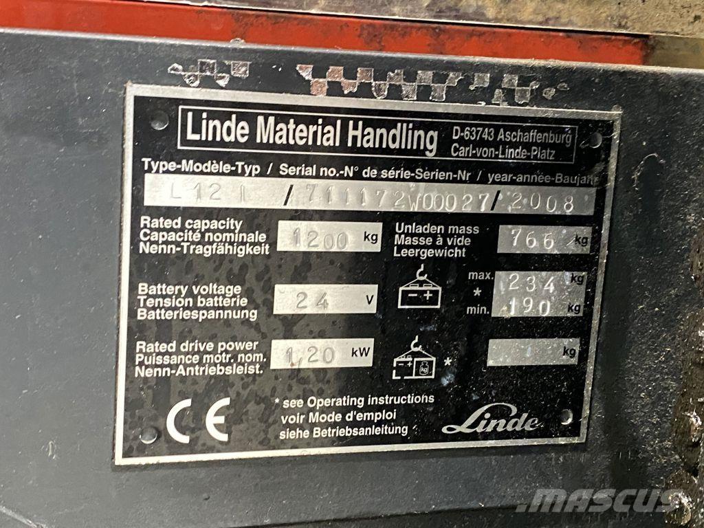 Linde L12I ウォーキンフォークリフト