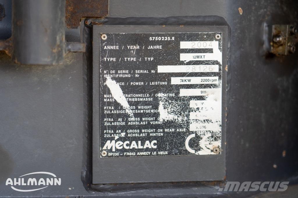Mecalac 12 MXT ホイール式油圧ショベル（パワーショベル・ユンボ・バックホー）