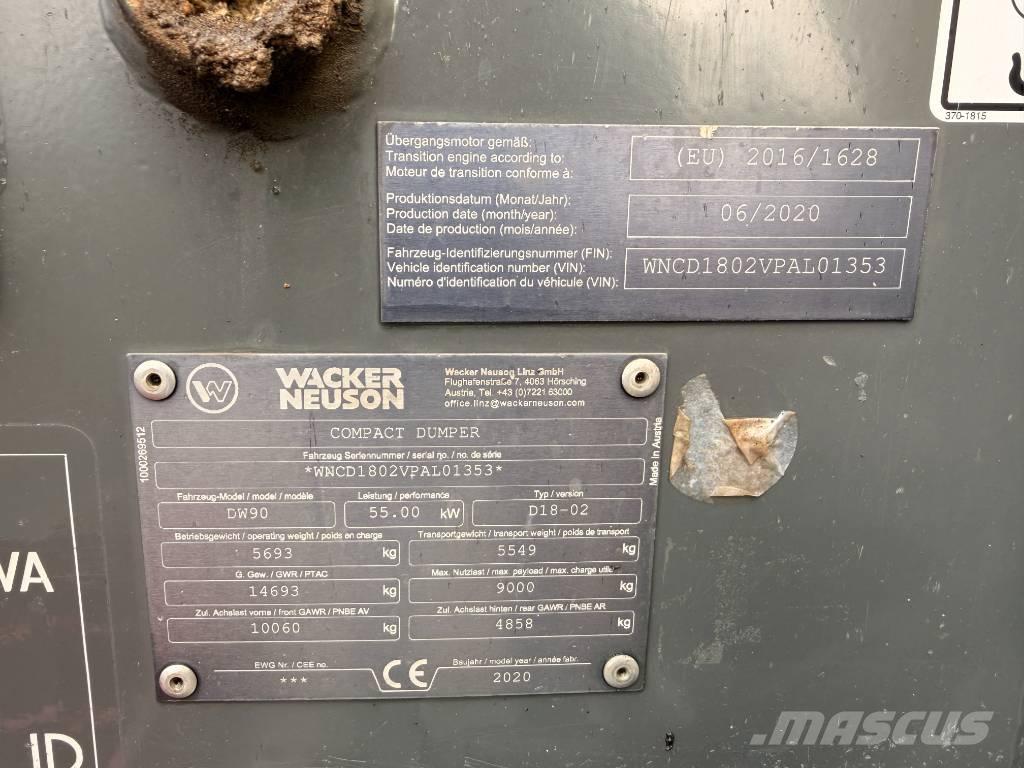 Wacker Neuson DW90 サイト　ダンプ