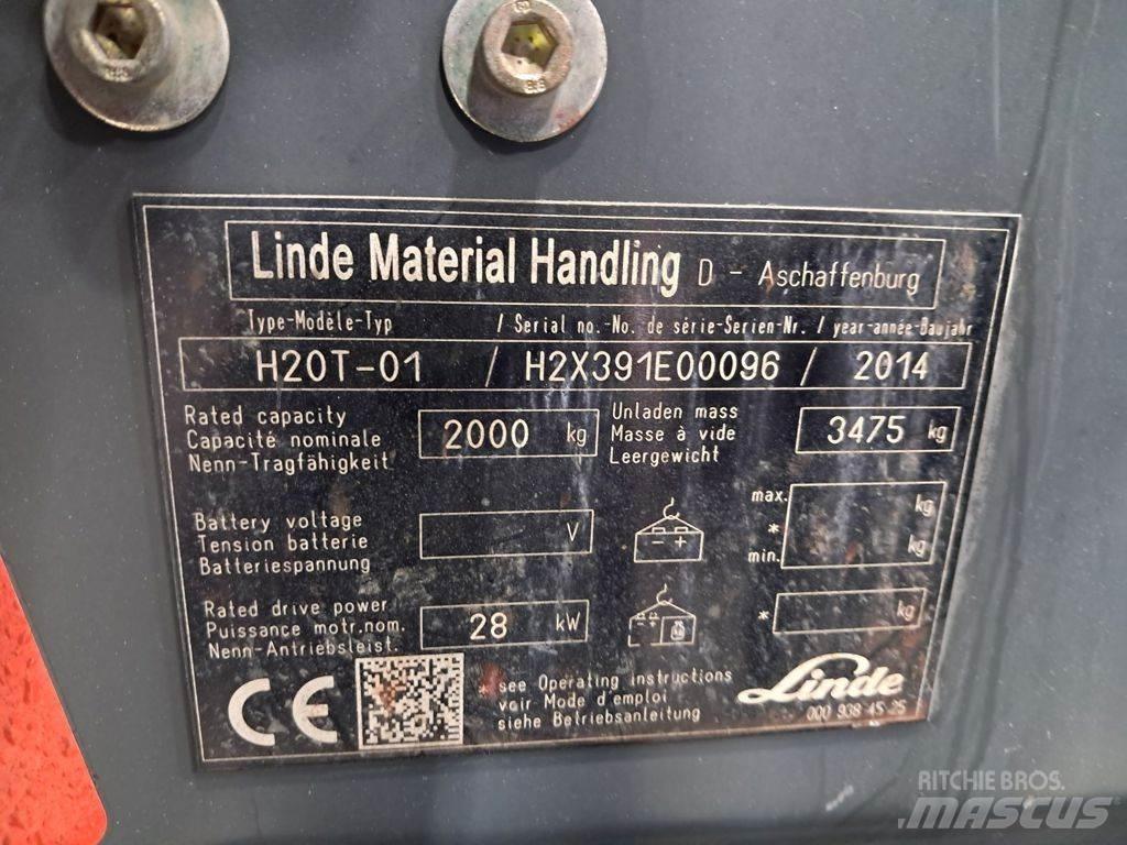Linde H20T-01 LPGフォークリフト