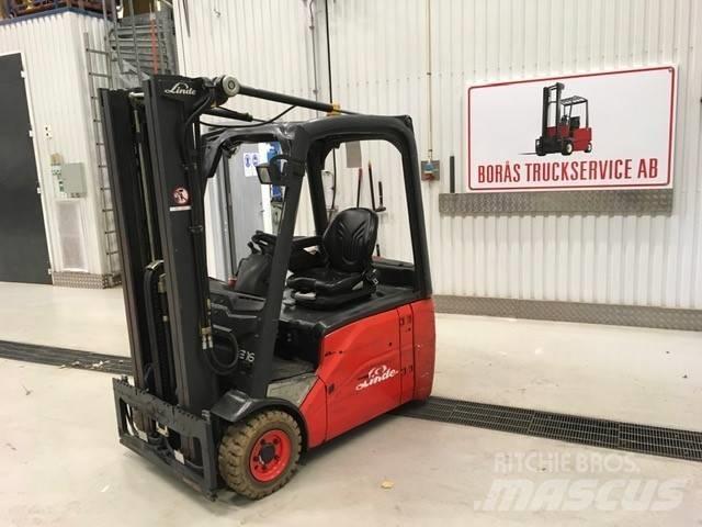 Linde E 16 H - 01 バッテリーフォークリフト